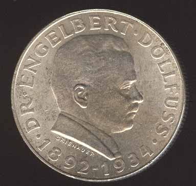 AUSTRIA BEAUTY 2 SHILLING 1934 SILVER COIN HIGH GRADE  
