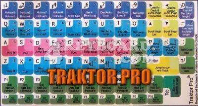 Native Instruments TRAKTOR PRO keyboard stickers  