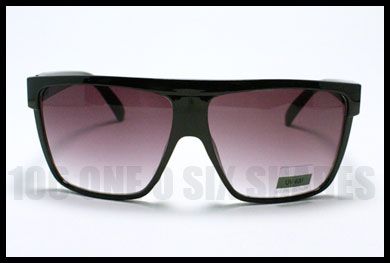   Mob Oversized Sunglasses Sunglasses Squared Flat Top BLACK with Stud