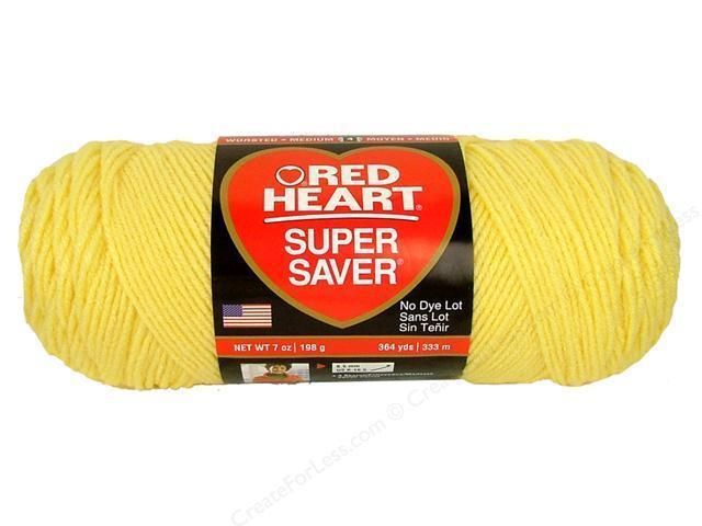 Red Heart Super Saver Yarn   Lemon  
