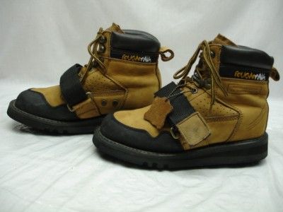   Paws No Slip tanned Leather Roofing Boots Mens sz 7 M water repellent