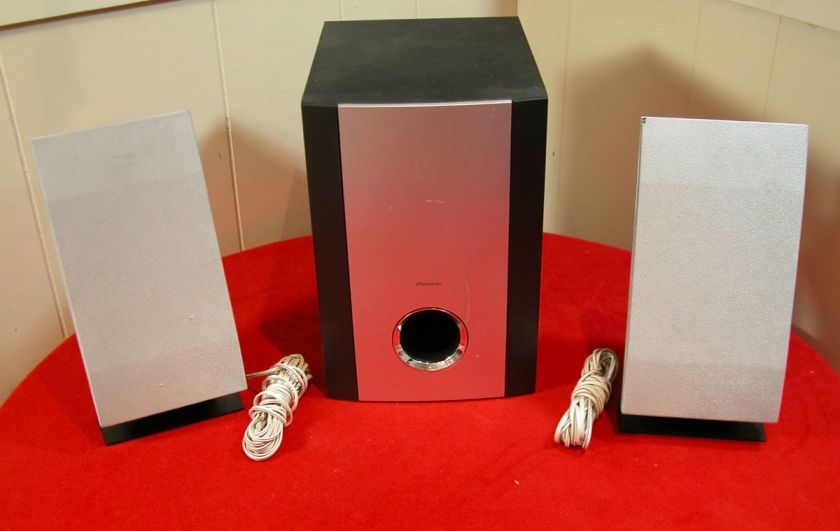   F10 Mini Executive Stereo System Subwoofer & 2 Wall Mount Speakers WOW