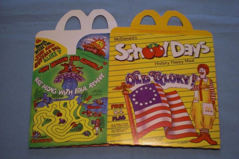 McDonalds 1984 School Days Happy Meal Box  