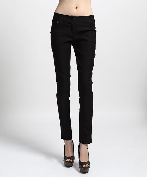 MOGAN Basic Stretchy Trouser Skinny PANTS Comfy Formal Clean Office 