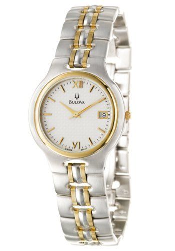   95S10 MENS 18K GOLD AND STAINLESS STEEL QUARTZ WATCH WITH WHITE DIAL