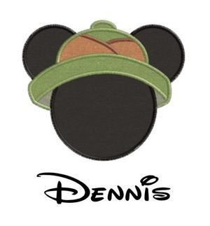 MICKEY MOUSE EARS PERSONALIZED APPLIQUE RAGLAN T 12M 14  