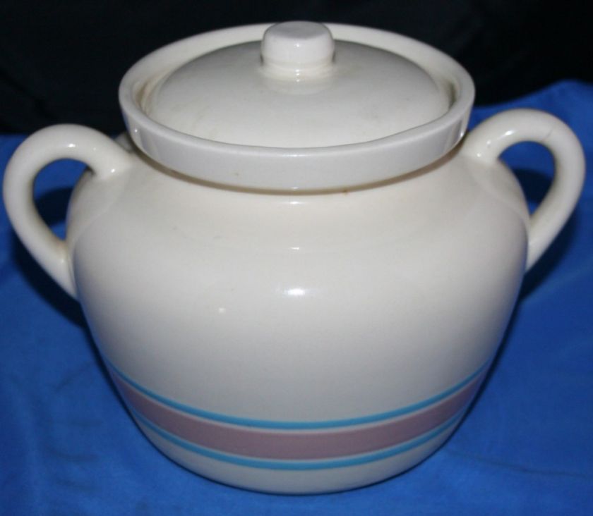 McCoy Pottery Stoneware Cookie Jar Bean Pot  